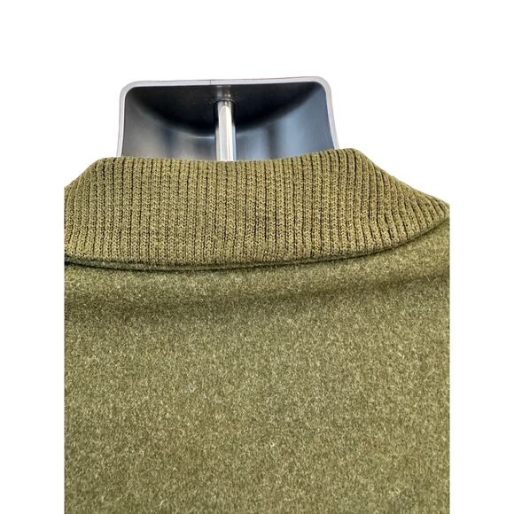 Weyrer Austria 'Ravit Modell' Wool Military Leather Patches Coat Jacket Green L - Picture 8 of 16